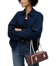 TOMMY HILFIGER TH GRACE Torba na ramię aksamitny bordowy - Torby damskie - 2