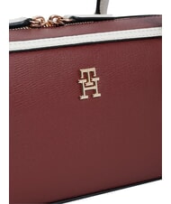 TOMMY HILFIGER TH GRACE Torba na ramię aksamitny bordowy - Torby damskie - 5