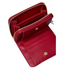 CALVIN KLEIN HARDWARE MONOGRAM Portfel sk&oacute;rzany Wino Bordeaux - Portfele damskie - 3