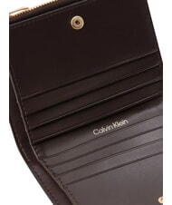 CALVIN KLEIN EMBLEM AOP Portfel z podw&oacute;jnym zamkiem błyskawicznym pyszne aop - Portfele damskie - 3