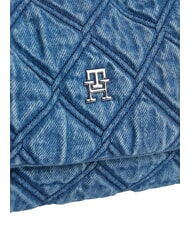 TOMMY HILFIGER TH FEMININE Dżinsowa torba na ramię drelich - Torby damskie - 5