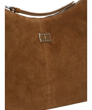 TOMMY HILFIGER TJW SLOUCHY Torba na ramię ze sk&oacute;ry zamszowej ciemny khaki g&oacute;rski - Torby damskie - 5