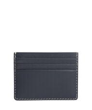 TOMMY HILFIGER TH MICRO FLAG Płaski sk&oacute;rzany uchwyt na karty kosmiczny niebieski - Portfele męskie - 2