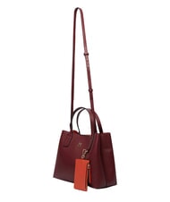 TOMMY HILFIGER TH ICON Torebka z paskiem na ramię aksamitny bordowy - Torby damskie - 6