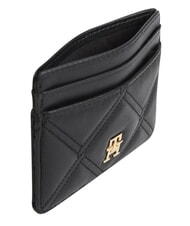 TOMMY HILFIGER TH FEMININE Płaski uchwyt na karty czarny - Portfele damskie - 3
