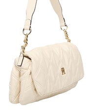 TOMMY HILFIGER TH FEMININE Torba na ramię miękki krem - Torby damskie - 3