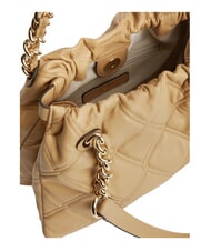 TOMMY HILFIGER TH FEMININE Pikowana torba na ramię klasyczny khaki - Torby damskie - 4