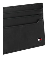 TOMMY HILFIGER TH SOHO Płaski sk&oacute;rzany uchwyt na karty czarny - Portfele męskie - 4