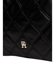 TOMMY HILFIGER TH FEMININE Pikowana torba na ramię czarny - Torby damskie - 5
