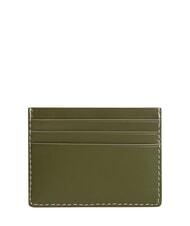 TOMMY HILFIGER TH MICRO FLAG Płaski sk&oacute;rzany uchwyt na karty drewno oliwne - Portfele męskie - 2