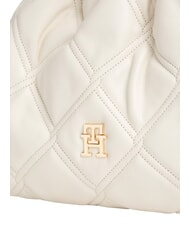 TOMMY HILFIGER TH FEMININE Torba na ramię miękki krem - Torby damskie - 5