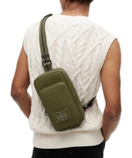TOMMY HILFIGER TH FOUNDATION Plecak na jedno ramię drewno oliwne - Plecaki na laptopa do pracy - 2