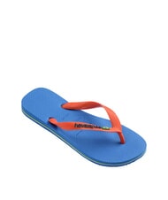 HAVAIANAS BRASIL LOGO Klapki  niebieski/pomarańczowy - Buty uniseks - 2