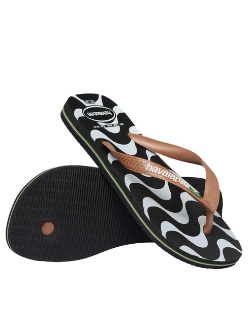 TOP CAPOCABANA Gumowe kapcie CZARNY - Buty uniseks