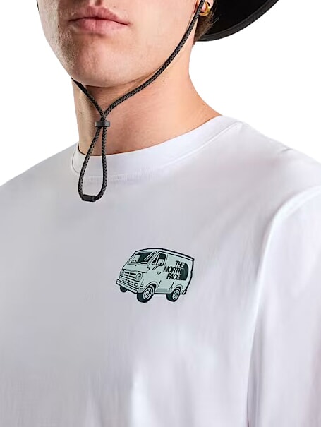 VAN LIFE Koszulka z kr&oacute;tkim rękawem, 100% bawełny tnf biały - Koszulki męskie