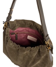 COCCINELLE LIDIA SUEDE BIM Torba na ramię błoto - Torby damskie - 3