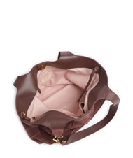 COCCINELLE C-EASY CHECK E Miękka torba na ramię jagoda - Torby damskie - 5