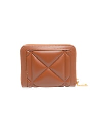 LOVE MOSCHINO EMBOSSED Mały portfel zapinany na zamek kasztan - Portfele damskie - 3