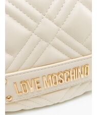 LOVE MOSCHINO QUILTED Torba na ramię kość słoniowa - Torby damskie - 3