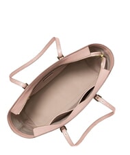 MICHAEL KORS QUINN Sk&oacute;rzana torba na zakupy miękki r&oacute;ż - Torby damskie - 3