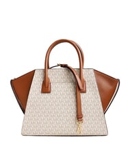 MICHAEL KORS LOGO Torebka z paskiem na ramię wanilia - Torby damskie - 4