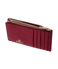 FURLA CAMELIA Płaski portfel sk&oacute;rzany WIŚNIA d - Portfele damskie - 3