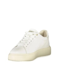 BLAUER VENUS Sk&oacute;rzane trampki biały - Buty damskie - 3