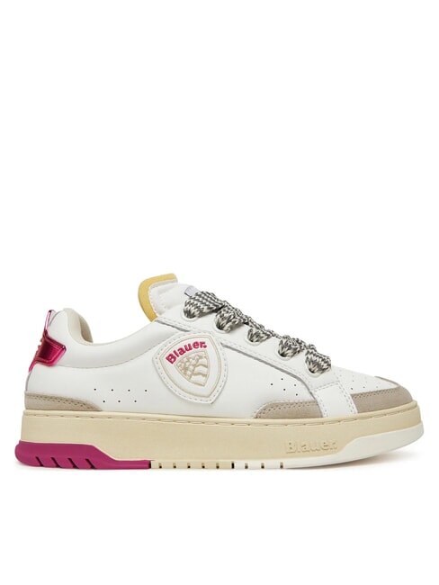 ADEL Adidasy biały/fuksja - Buty damskie