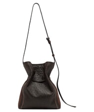GIANNI CHIARINI SIENNA Sk&oacute;rzana torba na ramię typu wiadro Wyrażony - Torby damskie - 4