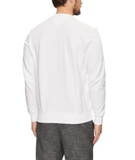 TOMMY HILFIGER TH Bluza bawełniana z okrągłym dekoltem biały - Bluzy męskie - 2