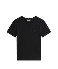 TOMMY HILFIGER TH Koszulka bawełniana czarny - Koszulki i topy damskie - 3
