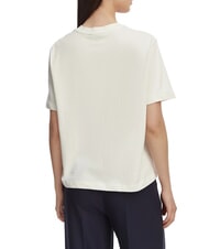 TOMMY HILFIGER TJ Koszulka bawełniana ecru - Koszulki i topy damskie - 2