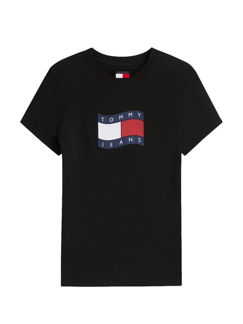 TJ FLAG Koszulka bawełniana czarny - Koszulki i topy damskie