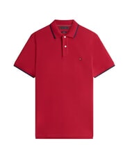 TOMMY HILFIGER TH Koszulka polo z bawełny regenerowanej regatowy czerwony - Polo męskie - 3