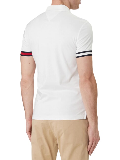 TH Koszulka polo bawełniana biały - Polo męskie