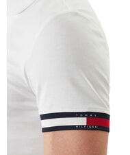 TOMMY HILFIGER TH Koszulka polo bawełniana biały - Polo męskie - 3