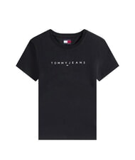 TOMMY HILFIGER SCRIPT LOGO Koszulka z kr&oacute;tkim rękawem czarny i czarny - Koszulki i topy damskie - 3