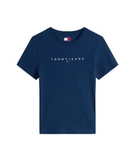 TOMMY HILFIGER SCRIPT LOGO Koszulka z kr&oacute;tkim rękawem ciemna noc granatowa 1 - Koszulki i topy damskie - 3