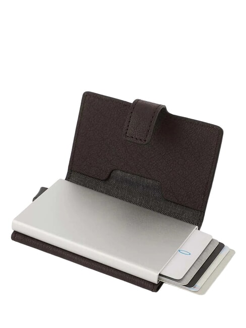 BLACK SQUARE Etui na karty sk&oacute;rzane CUMOWAĆ - Portfele męskie