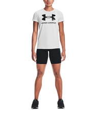 UNDER ARMOUR LOGO Koszulka z kr&oacute;tkim rękawem biały - Koszulki i topy damskie - 3