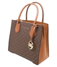 MICHAEL KORS MERCER Torba listonoszka z paskiem na ramię brązowy - Torby damskie - 3