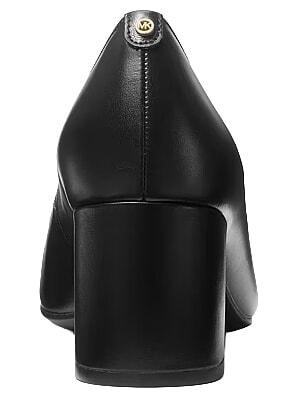 PERLA Sk&oacute;rzany dekolt czarny - Buty damskie