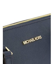 MICHAEL KORS CHARLOTTE Sk&oacute;rzana torba na zakupy na ramię marynarka wojenna - Torby damskie - 3