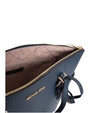 MICHAEL KORS CHARLOTTE Sk&oacute;rzana torba na zakupy na ramię marynarka wojenna - Torby damskie - 4