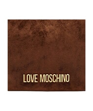 LOVE MOSCHINO SIGNATURE ZIP Torba na ramię, regulowana brązowy/brązowy - Torby damskie - 7
