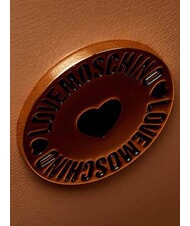 LOVE MOSCHINO SIGNATURE ZIP Torba na ramię, regulowana brązowy/brązowy - Torby damskie - 6