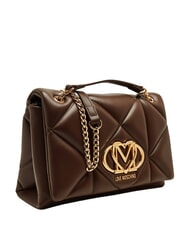 LOVE MOSCHINO EMBOSSED QUILTED Torba na ramię, pikowana brązowy - Torby damskie - 3