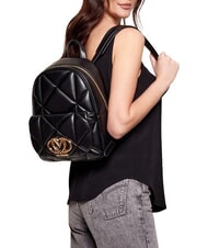 LOVE MOSCHINO EMBOSSED QUILTED Plecak pikowany Czarny - Torby damskie - 2