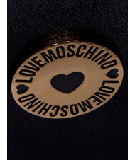LOVE MOSCHINO EMBOSSED QUILTED Plecak pikowany Czarny - Torby damskie - 4
