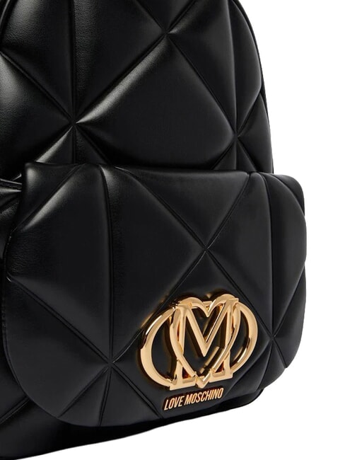 EMBOSSED QUILTED Plecak pikowany Czarny - Torby damskie